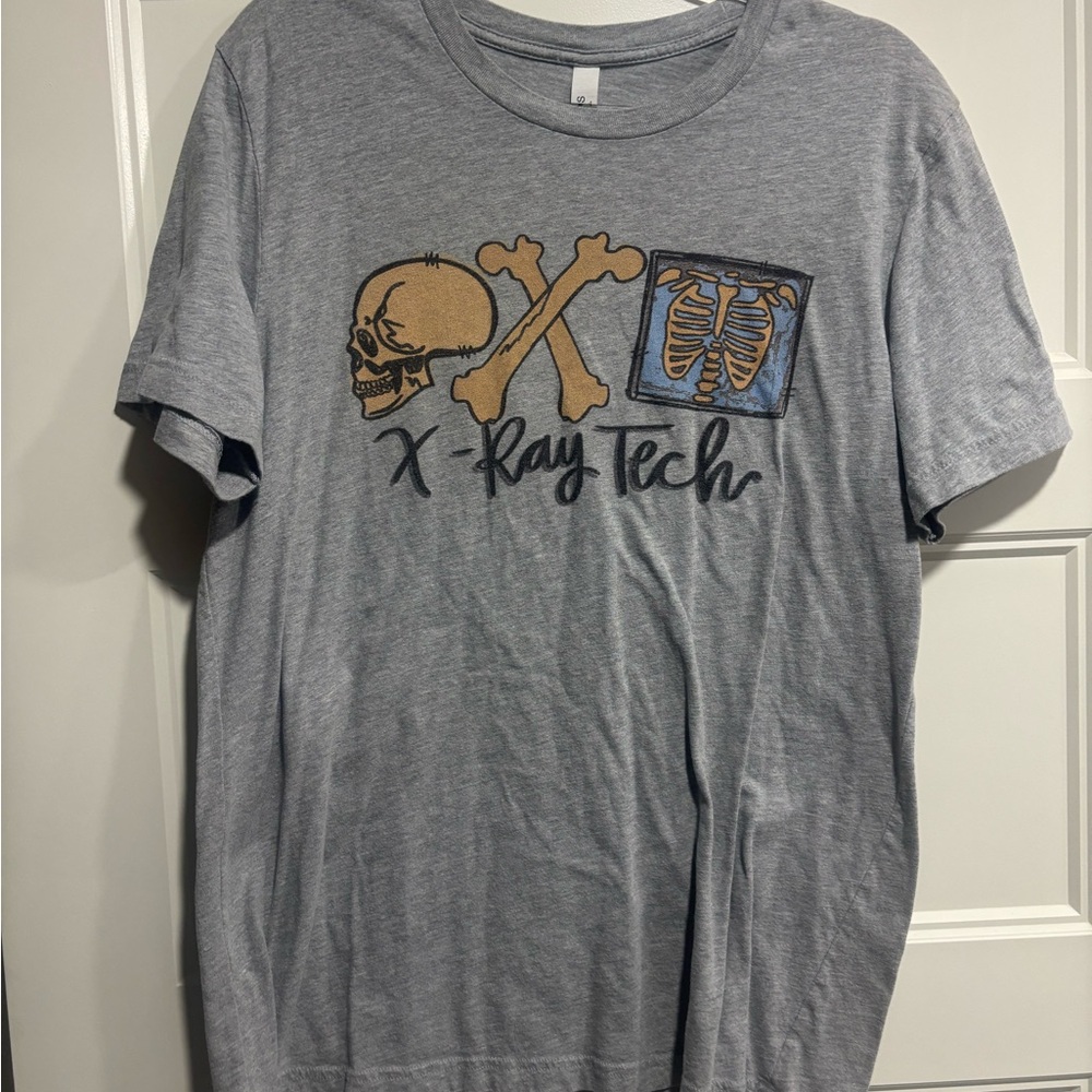 Gray X-Ray Tech Bella Canvas Size Large Graphic Shirt